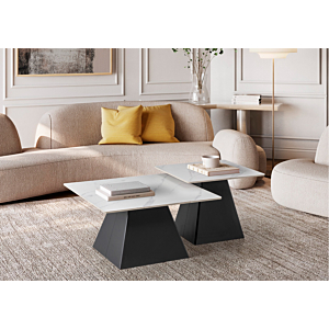 Set De 2 Tables Basses Carrées MERVE