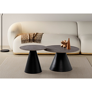 Set De 2 Tables Basses LOUNA - Gris