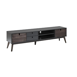 MEUBLE TV KIARA - Chêne / Gris Foncé Promos printemps