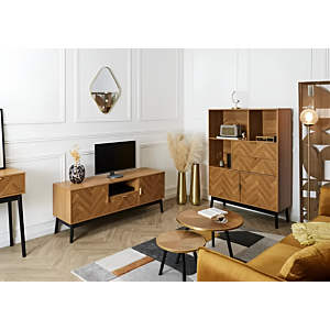 Meuble TV FELIX - Marron