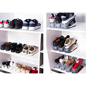 RAMPE POUR RANGEMENT CHAUSSURES - Gris
