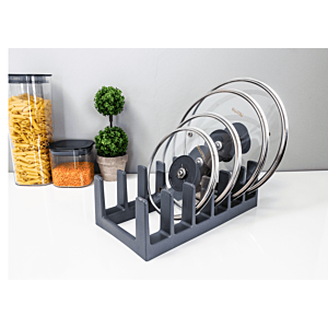 ORGANISATEUR DE COUVERCLES DE CASSEROLES - Gris