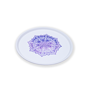 Plateau TOYA rond 37x37 cm - Blanc Art de la table Ramadan