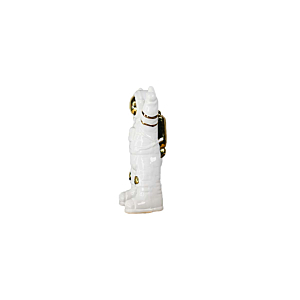 DECORATION SCULPTURE HAPPY ASTRONAUTE - BLANC/DORÉ 