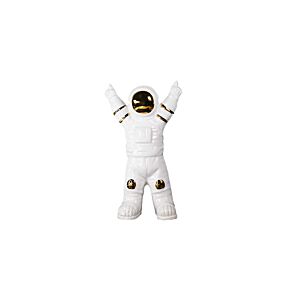 DECORATION SCULPTURE HAPPY ASTRONAUTE - BLANC/DORÉ Décorations