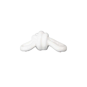 STATUE DECORATIVE NOEUD EN CERAMIQUE - BLANC