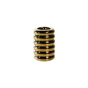 PORTE BOUGIE CYLINDRIQUE 10,5cm – DORÉ Décorations