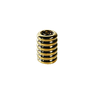 PORTE BOUGIE CYLINDRIQUE 10,5cm – DORÉ 