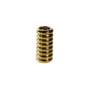 PORTE BOUGIE CYLINDRIQUE 13,8cm – DORÉ