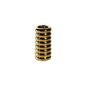 PORTE BOUGIE CYLINDRIQUE 13,8cm – DORÉ Décorations