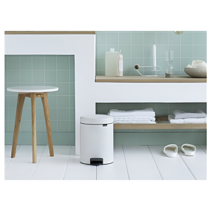 Poubelle à Pedale Newlcon 5L – blanc