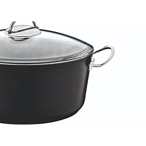 Marmite 4,30L granite Avec Manche - Noir
