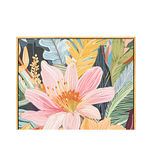 TABLEAU FLEURS AVEC CADRE – Multicouleur