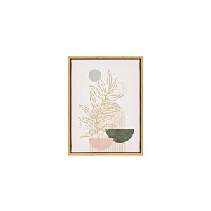 TABLEAU FLORAL DORE AVEC CADRE 18x24x2,3 - Multicouleur Tableaux