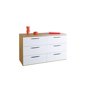 Double Commode SPOSAMI - Blanc / Chêne Commodes et coiffeuses