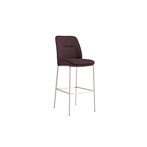 TABOURET OWEN - Rouge Bordeaux