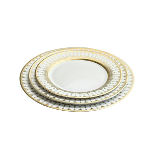 Set Service D'assiettes 36 Pièces - Doré Art de la table Ramadan