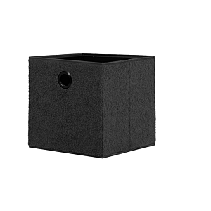 Boîte en textile Teddy - Gris Foncé Cubes de rangement