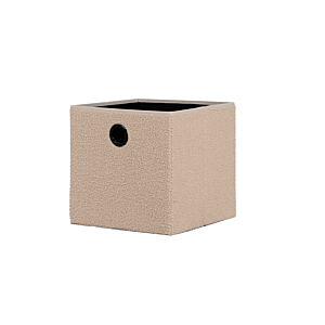 Boîte en textile Teddy - Crème Cubes de rangement