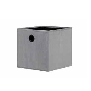 Boîte en textile Velours côtelé- Gris Cubes de rangement