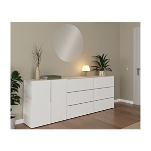Commode Orsa 3 Tiroirs - Blanc