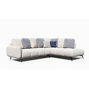 CANAPE D'ANGLE PRALIN MERIDIENNE DROITE – Bleu / Beige
