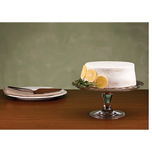 PLAT DE PRESENTATION AVEC PIED 26cm - Blanc