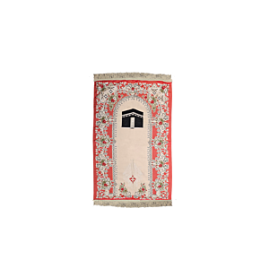 Tapis Prière - Rouge Textile Ramadan