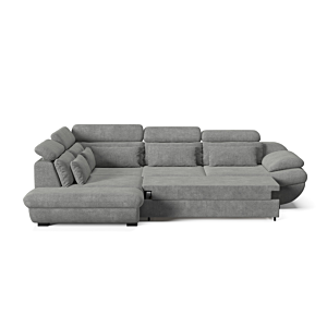 Canapé D'angle Gauche INFINITY Avec Fonction lit et rangement - Gris