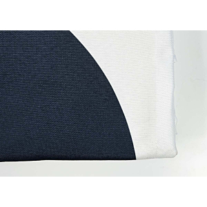 NAPPE RICHBOND GEOMETRIQUE 140X240 - BLEU / MOUTARDE