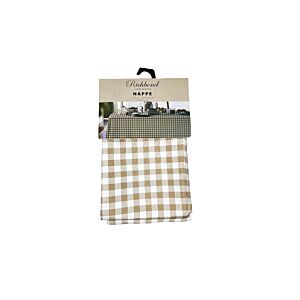 NAPPE RICHBOND IMPRIMÉE CARREAUX 140X240 - TAUPE Textile
