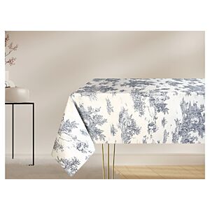 NAPPE DE TABLE RICHBOND IMPRIMÉE 140X240 - GRIS BLEU