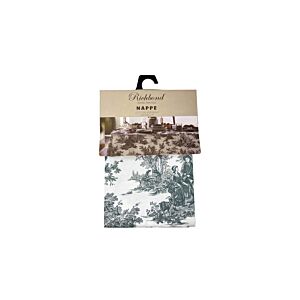 NAPPE DE TABLE RICHBOND IMPRIMÉE 140X240 - GRIS BLEU Textile