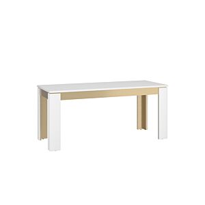 Table À Manger LAZIO - Blanc / Doré
