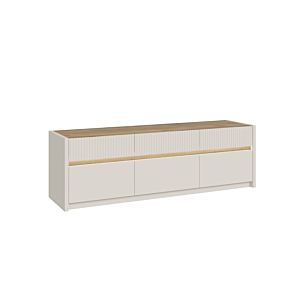 Meuble TV OAK SQUERE - Beige Meuble TV sur pieds