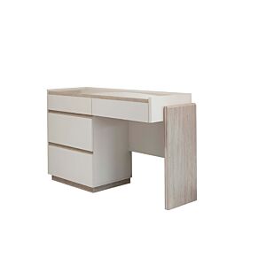 COMMODE MERKUR 4TIROIRS - Blanc / Chêne
