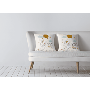 Coussin Enfant Lapin – Multicouleur
