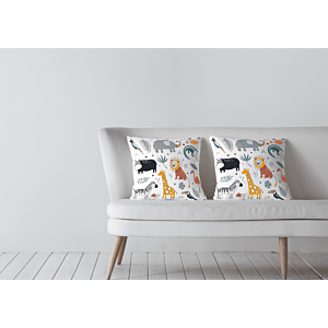 Coussin Enfant Faune – Multicouleur