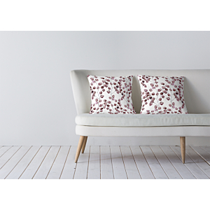 Coussin Feuilles - Violet