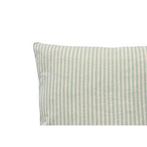 COUSSIN EXTERIEUR RAYÉ 30X50CM - Vert Eau