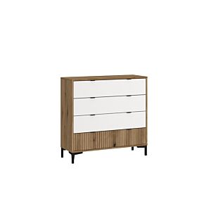 COMMODE RICKO - Chêne / Blanc Commandes