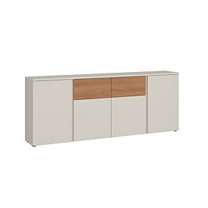 MEUBLE MULTIFONCTIONS HAMM - Chêne / Crème Meuble multifonctions rangements