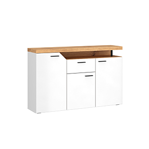 COMMODE NICO - Blanc / Chêne Commodes rangements