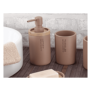 DISTRIBUTEUR À SAVON PRESTIGE 280ML- CAPPUCCINO / BAMBOU