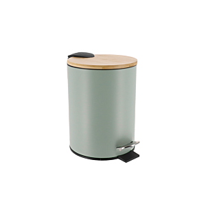 POUBELLE PRESTIGE AVEC FREIN DE CHUTE - VERT EUCALYPTUS Poubelles de salle de bain