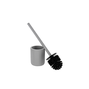 BROSSE WC STRIÉ - GRIS CLAIR