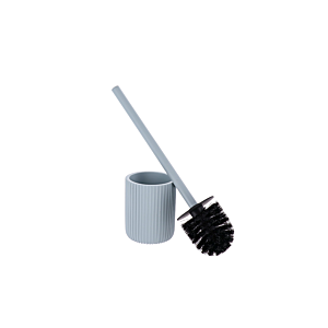 BROSSE WC STRIÉ - BLEU CLAIR