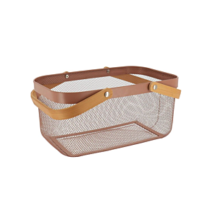PANIER DE RANGEMENT RECTANGULAIRE - CARAMEL