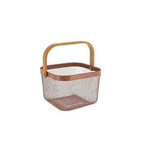 PANIER DE RANGEMENT CARRÉ - CARAMEL Paniers et corbeilles