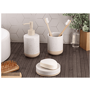 Gobelet Moucheté - Blanc / Beige